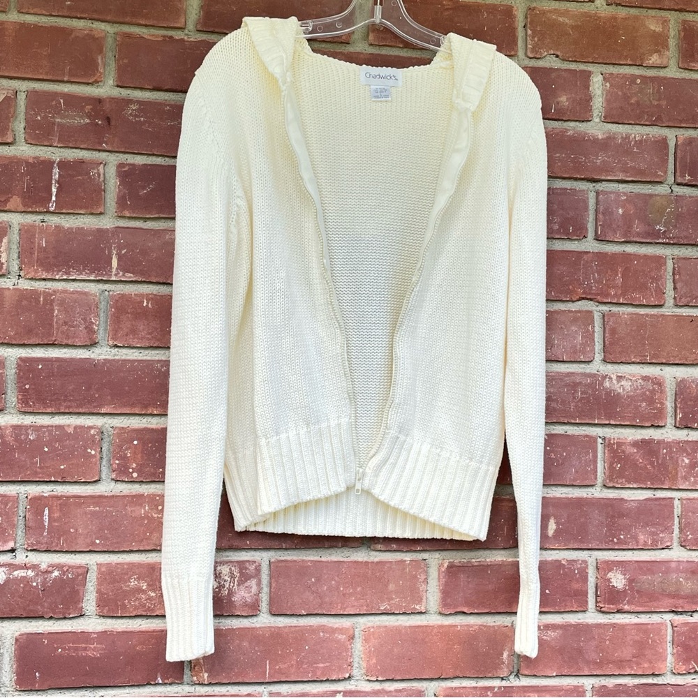 Chadwick’s Zip Front Hoodie Sweater Size L
